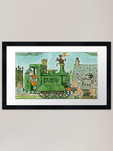 Ivor the engine framed art - engine,