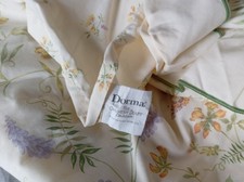 DORMA Vintage King Size Frilled Duvet Cover Wild Flower Meadow 88" x 85" 