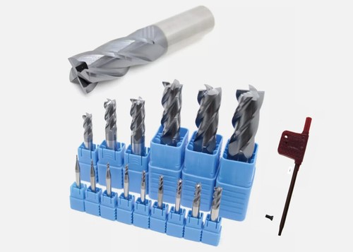 Solid carbide end mill flute - carbide,