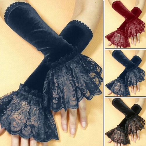 Gloves long lace glove - long,