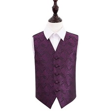 Boys Waistcoat Woven Floral