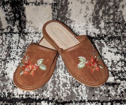 Women leather slippers - women's,