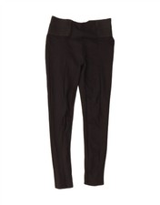 ZARA Womens Leggings UK 12 Medium  Black Viscose WE03