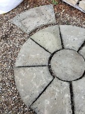 Paving Circle 17 Pieces Centre Circle Concrete