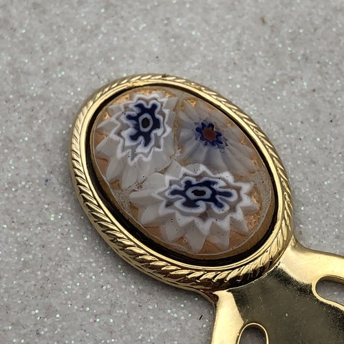 Millefiori glass gold tone - millefiori,