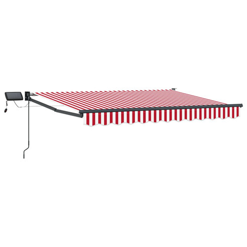 Retractable awning red white - retractable,