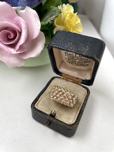 Vintage modernist gold washed - gold,