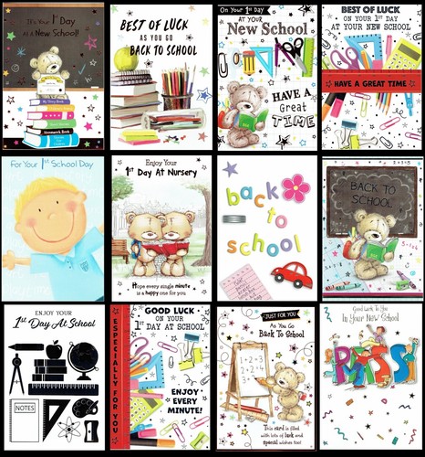 New school card back - new, card,