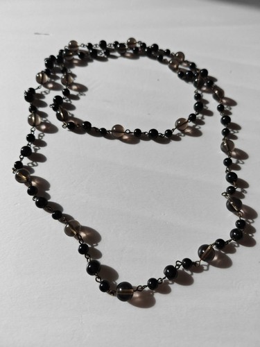 Vintage glass beads necklace - glass,