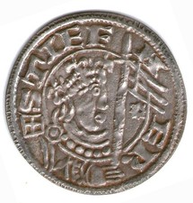 (136) Rare Stephen (1135-54), Penny, Civil War, Flag / Ornaments type, York Sou