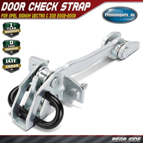 Door hinge check - door, strap