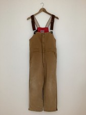 Vintage 90s Liberty bib overalls insulated brown canvas unisex dungarees SML #V1