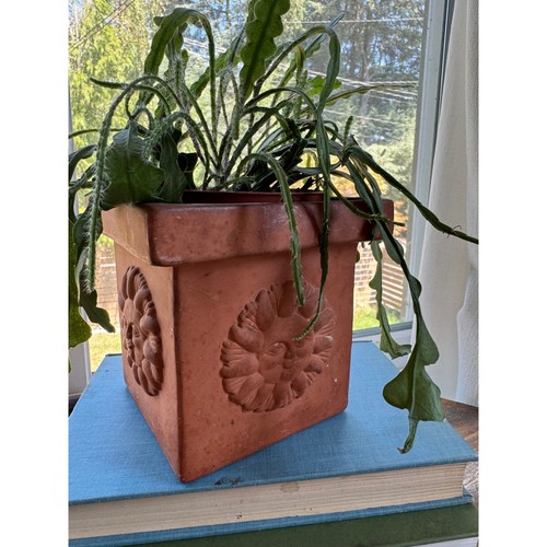 Vintage terracotta sun face - sun,