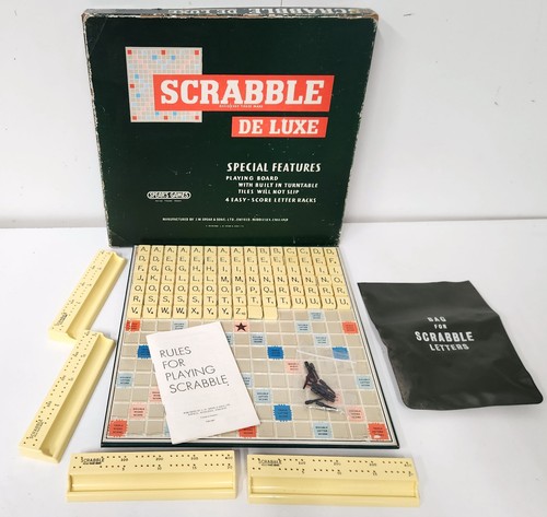 Vintage 1973 scrabble luxe - scrabble,