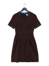 Nicole Farhi A-Line Midi Dress UK10 in Brown
