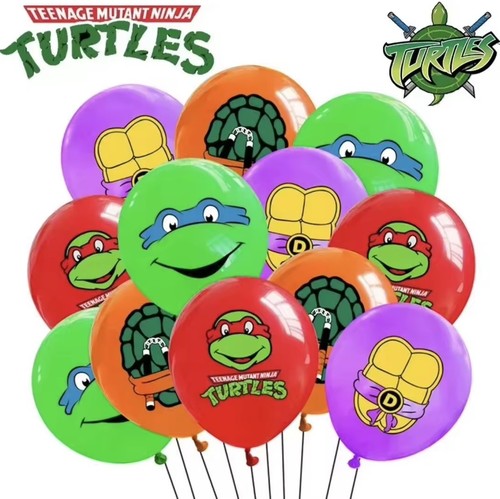 Ninja turtles x10 balloons - x10,