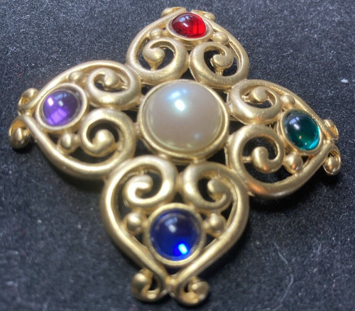 Signed avante brooch - avante,