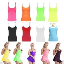 WOMEN LADIES NEON STRETCHY