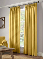 Pair of Curtains Mustard Yellow 61 x 90 in Blackout RRP £40 2NDS RETURNED 16