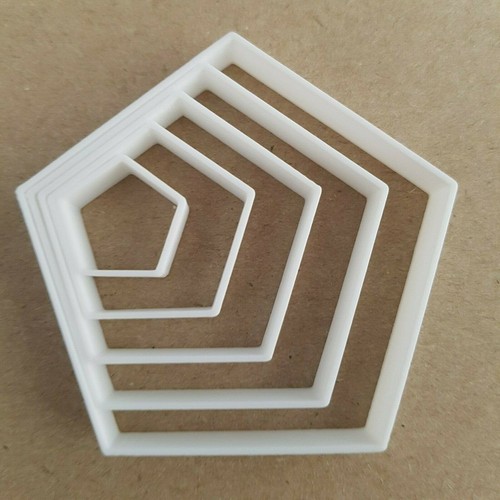 Pentagon shape mini fondant - shape,