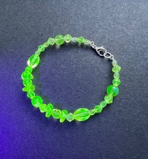 Uranium Vaseline Glass Beaded