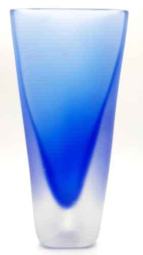 Blue frosted mid century