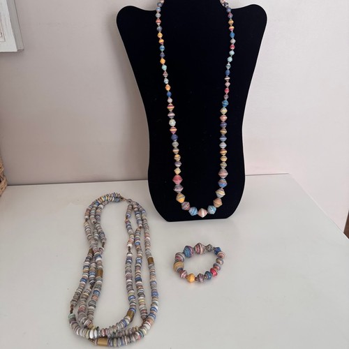 Handmade rolled paper bead - handmade,