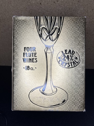 Lead crystal wine flute - lead,