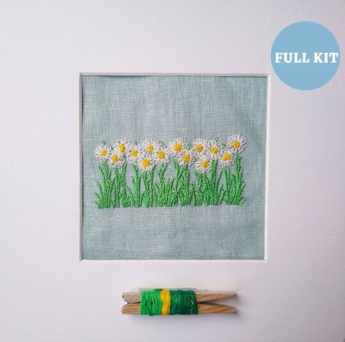 Daisy flowers stamped - flowers,