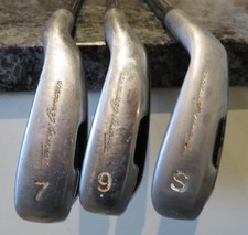 3 Tommy Armour Black Scot R52 Graphite Golf Clubs Numbers 7/9/S