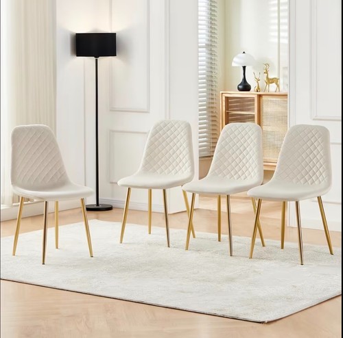 Set 4 velvet dining - of,