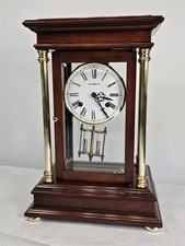 HOWARD MILLER MODEL 613-580 TRIBUTE CRYSTAL REGULATOR FOUR GLASS MANTEL CLOCK 