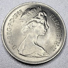 Large 1968 10p Ten Pence Coin In Circulated Condition. Free Postage