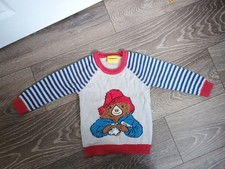 Boys Tu Paddington Bear knitted jumper 2-3 years