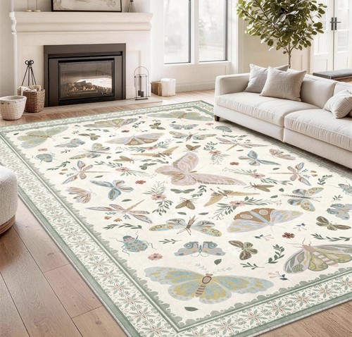Soanny butterfly rug living - butterfly,