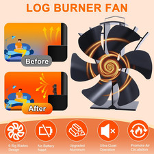 Tomersun Log Burner Stove Fan