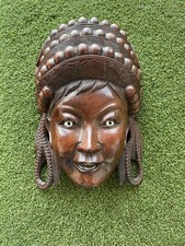 CARVED HEAVY WOODEN BALINESE