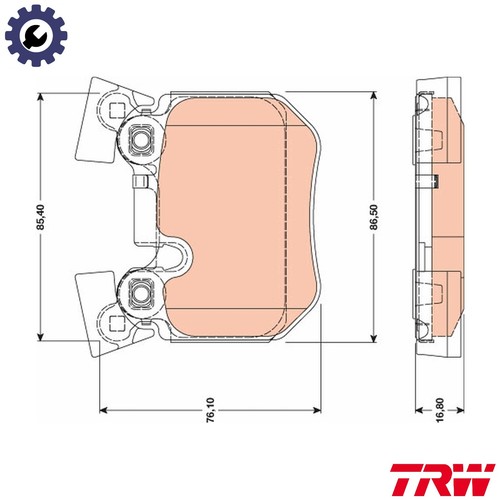 Brake pad set disc - brake,