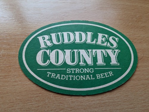 Beer mat ruddles brewery - beer,