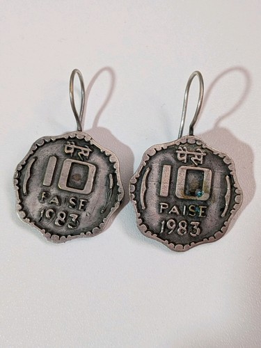 Vintage indian oxidised - oxidised, coin