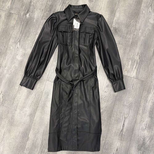 Biba black belted leather
