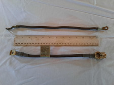 12V Negative Earth Black Cables X 2