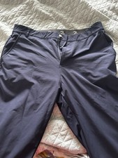 Zeon Icarus 4 Way Stretch Golf trousers Joggers Blue 34 waist   Short Leg