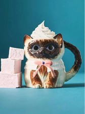 NEW Anthropologie Siamese Cat