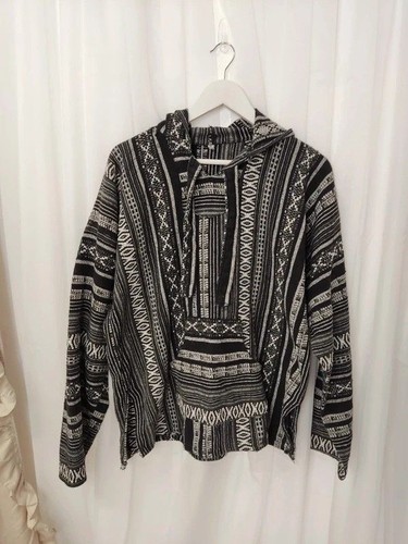 Vintage baja hoodie black - baja,