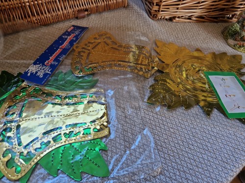 Vintage foil ceiling - vintage, garland