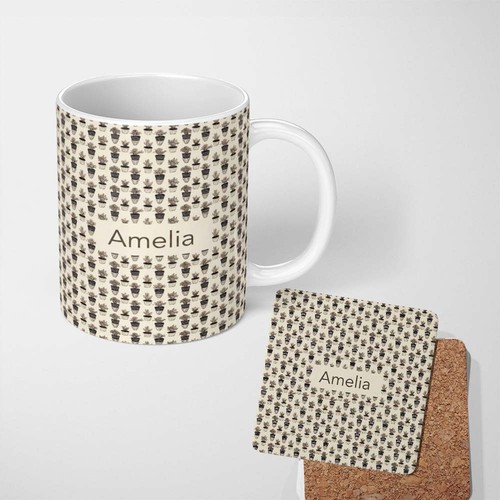 11oz tea coffee mug minimal - 11oz,