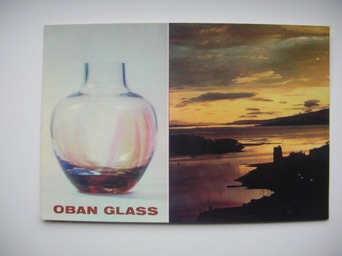 Oban postcard glass - oban,