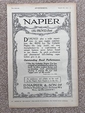 Rare 1923 Napier 40/50 HP