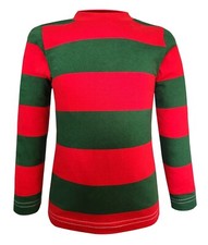 Infants/Toddlers/Kid Red & Green Nightmare on the Street Striped T-Shirt Costume